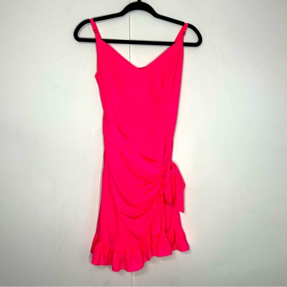 Lilly Pulitzer Alisa Wrap Dress in‎ Aura Pink - Picture 4 of 8